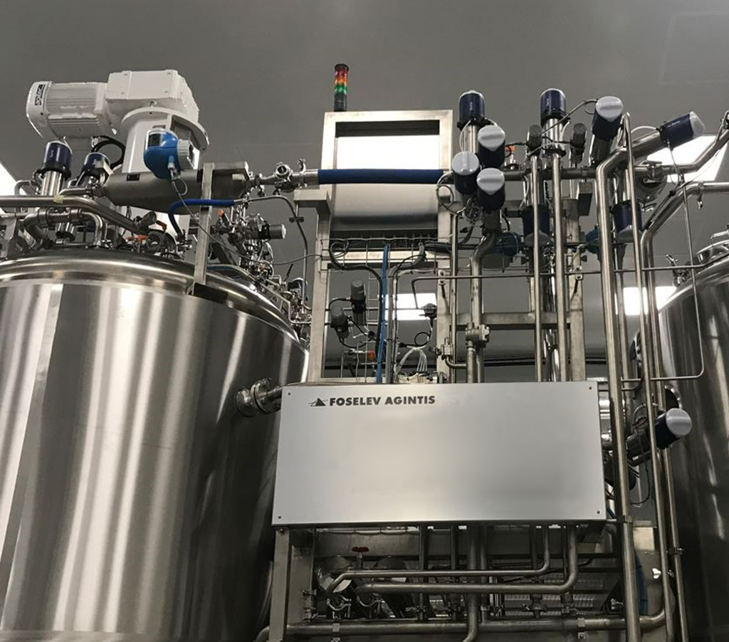 Skid de cuves 5000L permettant la fermentation de vins effervescents